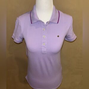 Kate Spade golf polo light purple with golden logo